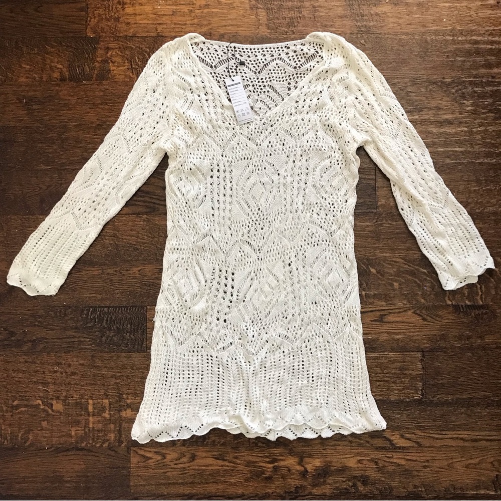 3/$30 NWT Creabygirls Sheer Lightweight Lace Sweater